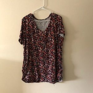 Motherhood Maternity 3x ruched floral tee